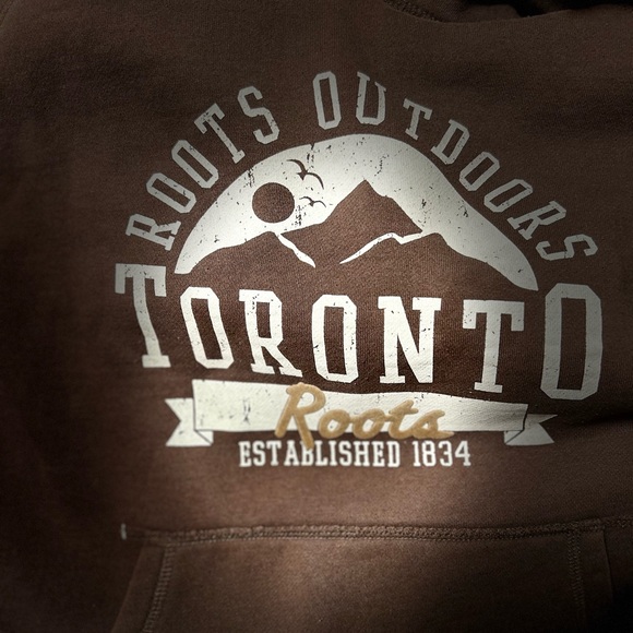 Roots-Hoodie-Brown in Color - Picture 3 of 3